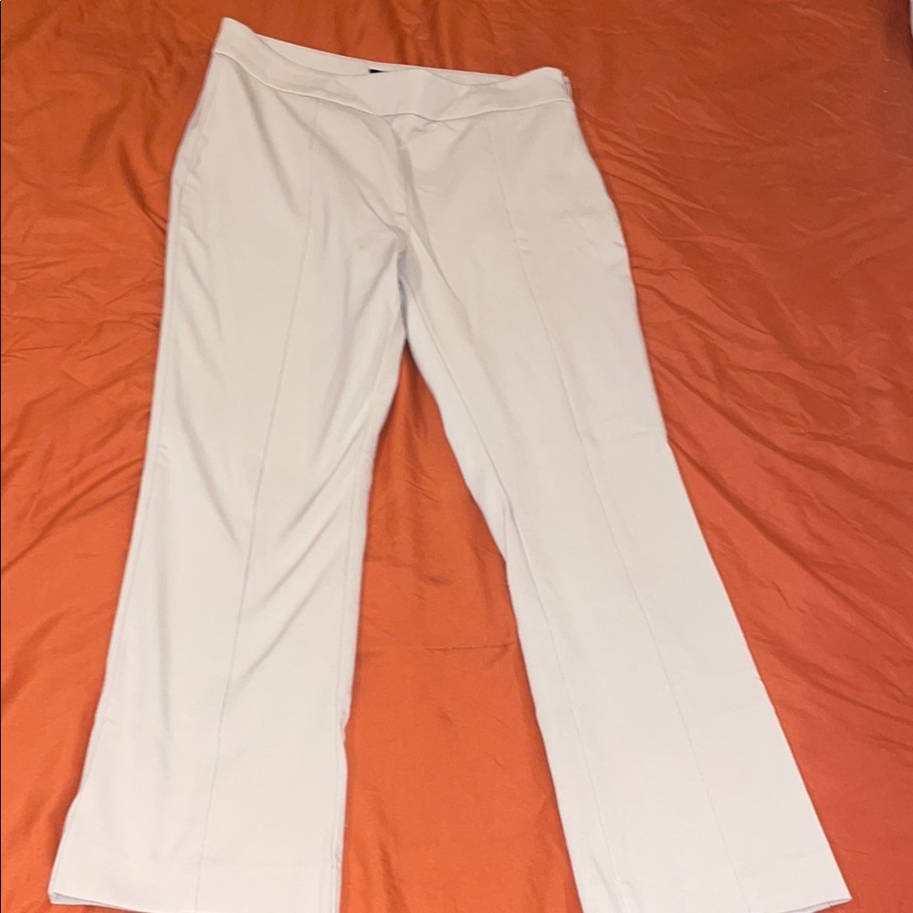 Ann Taylor Cream Straight Leg Pants